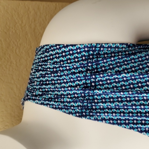 Daisy Fuentes Blue Floral Sleeveless Maxi Dress SIZE: 1X - Picture 3 of 11